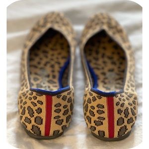 Rothy’s Classic Ballet Flat in Leopard Print Size 9